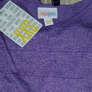 NWOT solid purple heathered Irma